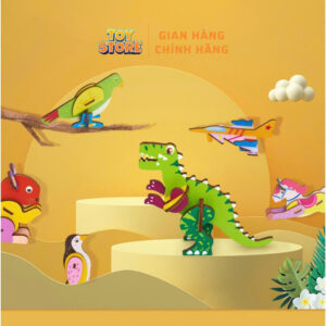 Bộ đồ chơi xếp hình 3D cỡ lớn bằng gỗ cho bé toystore FUDAER