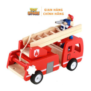Bộ đồ chơi mô hình xe cứu hỏa bằng gỗ cao cấp cho bé toystore FUDAER