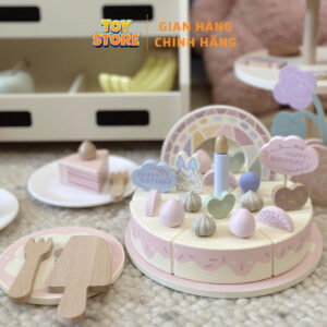 Bộ đồ chơi tiệc sinh nhật gserin bằng gỗ cao cấp cho bé toystore FUDAER