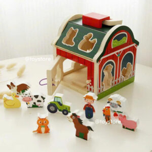 Bộ đồ chơi Nông trại vui vẻ bằng gỗ đa năng Toystore Fudaer dành cho bé 2 tuổi