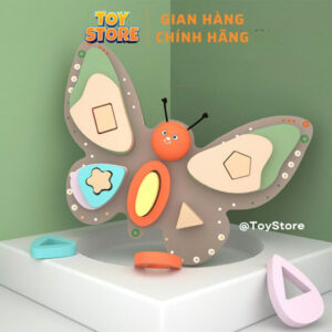 Đồ chơi Montessori hình bướm toystore Fudaer bằng gỗ cho bé
