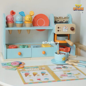 Bộ đồ chơi quầy kem bán bánh toystore Fudaer quầy bán hàng cho bé