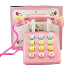 Bộ đồ chơi điện thoại bằng gỗ cho bé kèm xu toystore FUDAER