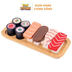 Đồ chơi nấu ăn phong cách Nhật Bản Sushi bằng gỗ cho bé toystore FUDAER