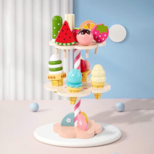 Bộ đồ chơi nấu ăn cột kem bằng gỗ FUDAER