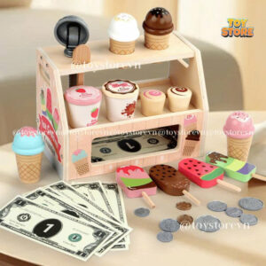Bộ đồ chơi quầy pha cà phê bằng gỗ cao cấp cho bé toystore FUDAER